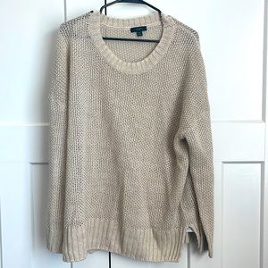 JCREW Women's Knit Linen Pullover Sweater | XL